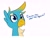 Size: 2494x1888 | Tagged: safe, artist:nevaylin, gallus, griffon, g4, bust, cartoon swearing, chest fluff, cute, excuse me what the fuck, gallabetes, male, meme, ponified meme, portrait, simple background, solo, squawk, white background