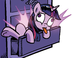 Size: 386x307 | Tagged: safe, artist:pencils, edit, twilight sparkle, alicorn, pony, g4, cropped, derp, drawer, female, majestic as fuck, simple background, solo, teleportation, tongue out, transparent background, twilight sparkle (alicorn)