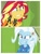 Size: 3106x4096 | Tagged: safe, edit, edited screencap, screencap, sunset shimmer, trixie, equestria girls, equestria girls specials, g4, my little pony equestria girls: better together, my little pony equestria girls: forgotten friendship