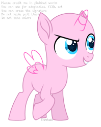 Size: 2425x3067 | Tagged: safe, artist:rioshi, artist:starshade, oc, oc only, alicorn, pony, g4, alicorn oc, base, female, filly, foal, high res, horn, simple background, solo, starry eyes, transparent background, wingding eyes, wings