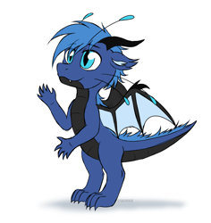 Size: 3157x3341 | Tagged: safe, artist:starshade, oc, oc only, oc:kridas, dragon, cute, high res, male, smiling