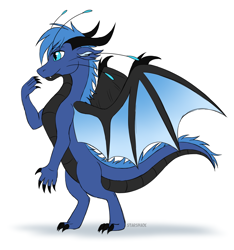 Size: 3443x3671 | Tagged: safe, artist:starshade, oc, oc only, oc:kridas, dragon, cute, high res, male, smiling