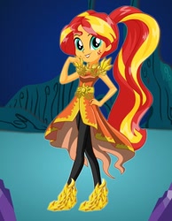 Size: 700x900 | Tagged: safe, sunset shimmer, equestria girls, g4, clothes, dress up, female, solo