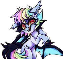 Size: 2748x2546 | Tagged: dead source, safe, artist:_spacemonkeyz_, oc, oc only, oc:pidge, bat pony, pony, female, high res, mare, simple background, solo, transparent background