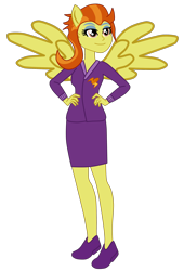 Size: 1756x2576 | Tagged: safe, artist:gmaplay, stormy flare, equestria girls, g4, equestria girls-ified, female, ponied up, simple background, solo, transparent background