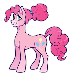 Size: 1000x1000 | Tagged: safe, artist:malphym, pinkie pie, earth pony, pony, g4, the last problem, alternate hairstyle, female, mare, markings, older, older pinkie pie, simple background, solo, transparent background
