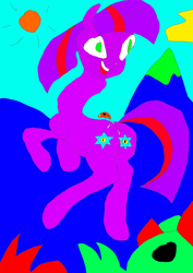 Size: 2894x4093 | Tagged: artist needed, safe, twilight sparkle, insect, ladybug, pony, unicorn, g4, 1000 hours in ms paint, female, illuminati, needs more saturation, simple background, solo, star of david