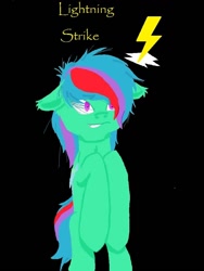 Size: 720x960 | Tagged: safe, artist:dinogrl, oc, oc only, oc:lightning strike, pegasus, pony, solo