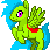 Size: 50x50 | Tagged: safe, artist:minefreakxx, oc, oc only, oc:lightwave, pegasus, pony, pegasus oc, pixel art, rearing, simple background, solo, transparent background, wings