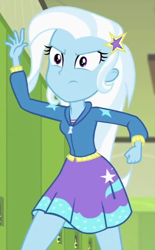 Size: 416x672 | Tagged: safe, screencap, trixie, equestria girls, equestria girls specials, g4, my little pony equestria girls: better together, my little pony equestria girls: forgotten friendship, cropped, female, solo