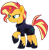 Size: 1024x1045 | Tagged: safe, artist:emeraldblast63, sunset shimmer, pony, unicorn, g4, my little pony: the movie, armor, broken horn, clothes swap, female, horn, mare, raised hoof, simple background, solo, transparent background