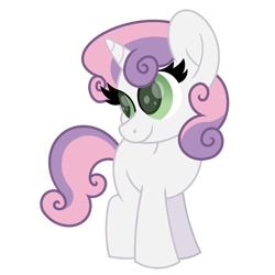 Size: 1500x1500 | Tagged: safe, artist:ponkus, sweetie belle, pony, unicorn, g4, cute, diasweetes, female, filly, mare, simple background, solo, transparent background