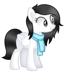 Size: 1813x2056 | Tagged: safe, artist:cindystarlight, oc, oc only, pegasus, pony, clothes, female, mare, scarf, simple background, solo, transparent background