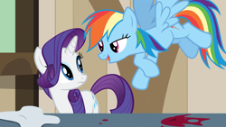 Size: 1920x1080 | Tagged: safe, screencap, rainbow dash, rarity, pegasus, pony, unicorn, g4, the last roundup