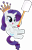 Size: 2622x4060 | Tagged: safe, artist:anime-equestria, rarity, pony, unicorn, g4, blushing, crown, cute, female, food, gem, happy, horn, jewelry, marshmallow, queen, raribetes, rarity is a marshmallow, regalia, simple background, solo, staff, transparent background, vector