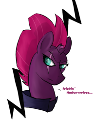 Size: 504x646 | Tagged: safe, artist:rainbowfoxxy, tempest shadow, pony, timber wolf, unicorn, g4, female, solo