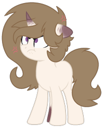 Size: 920x1143 | Tagged: safe, artist:rukemon, oc, oc only, oc:solar shine (ice1517), pony, unicorn, annoyed, base used, blank flank, commission, cross-popping veins, female, grumpy, mare, scar, simple background, solo, transparent background