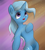 Size: 3826x4252 | Tagged: safe, artist:guatergau5, trixie, pony, unicorn, semi-anthro, g4, abstract background, arm hooves, bipedal, chest fluff, female, mare, open mouth, solo