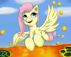 Size: 1276x1025 | Tagged: safe, artist:guatergau5, fluttershy, pegasus, pony, g4, lava, open mouth
