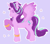 Size: 1280x1125 | Tagged: safe, artist:kittycoot, starlight glimmer, alicorn, pony, g4, alicornified, bracelet, female, jewelry, princess starlight glimmer, purple background, race swap, simple background, solo, starlicorn, stars