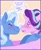 Size: 970x1190 | Tagged: safe, artist:kittycoot, starlight glimmer, trixie, pony, unicorn, g4, blushing, dialogue, eyes closed, female, first kiss, heart, lesbian, ship:startrix, shipping