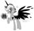 Size: 1687x1507 | Tagged: safe, artist:polymercorgi, oc, oc only, oc:heartthrob, alicorn, pony, male, monochrome, offspring, parent:princess cadance, parent:shining armor, parents:shiningcadance, simple background, solo, stallion, white background