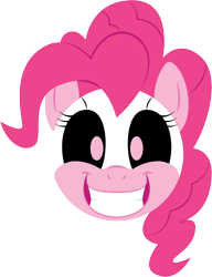 Size: 860x1117 | Tagged: safe, artist:clarktooncrossing, pinkie pie, pony, g4, bust, clothes, cosplay, costume, deadpool, marvel, pinkiepool, portrait, simple background, solo, transparent background