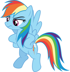 Size: 3000x3074 | Tagged: safe, artist:cloudy glow, rainbow dash, pony, best gift ever, g4, .ai available, female, high res, simple background, solo, transparent background, vector