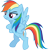 Size: 3000x3074 | Tagged: safe, artist:cloudy glow, rainbow dash, pegasus, pony, g4, my little pony best gift ever, my little pony: friendship is magic, .ai available, female, high res, simple background, solo, transparent background, vector