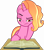 Size: 3960x4456 | Tagged: safe, artist:ironm17, luster dawn, pony, unicorn, g4, the last problem, absurd resolution, book, female, luster dawn is not amused, simple background, solo, transparent background, unamused, vector
