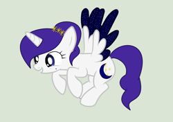 Size: 2028x1424 | Tagged: safe, artist:lominicinfinity, oc, oc only, oc:infinitia, alicorn, pony, base used, female, mare, simple background, solo, two toned wings, wings
