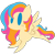 Size: 2100x2100 | Tagged: safe, artist:captshowtime, part of a set, oc, oc only, oc:golden gates, pegasus, pony, babscon, babscon mascots, babsconline, chibi, commission, con mascot, convention, convention mascot, cute, freckles, high res, icon, mascot, ponysona, simple background, solo, transparent background, ych result