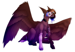 Size: 4000x2764 | Tagged: safe, artist:amcirken, oc, oc only, oc:paper heron, pegasus, pony, black sclera, cloven hooves, female, heterochromia, high res, mare, simple background, solo, transparent background
