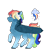 Size: 1120x1139 | Tagged: safe, artist:kiwigoat-art, rainbow dash, pegasus, pony, g4, female, redesign, simple background, solo, transparent background