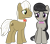 Size: 1611x1416 | Tagged: safe, artist:jaybugjimmies, artist:zacatron94, edit, vector edit, frederic horseshoepin, octavia melody, earth pony, pony, g4, blushing, female, fredtavia, looking at each other, male, mare, ribbon, shipping, simple background, stallion, straight, transparent background, vector