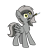 Size: 1200x1200 | Tagged: safe, artist:ponynamedmixtape, oc, oc only, oc:graeyscale, pony, simple background, solo, stun baton, transparent background