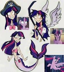 Size: 2607x2929 | Tagged: safe, artist:citi, screencap, twilight sparkle, alicorn, human, mermaid, seapony (g4), g4, my little pony: the movie, dorsal fin, female, fin, fin wings, fins, fish tail, flowing mane, flowing tail, high res, horn, humanized, mare, mermaidized, ocean, open mouth, open smile, purple eyes, scales, scene interpretation, screencap reference, seaponified, seapony twilight, seaquestria, smiling, species swap, spread wings, swimming, tail, twilight sparkle (alicorn), underwater, water, wings