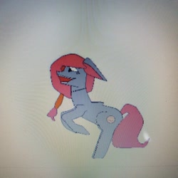Size: 1080x1080 | Tagged: safe, artist:polla_matia, oc, oc only, earth pony, pony, bipedal, earth pony oc, open mouth, rearing, smiling, solo