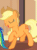 Size: 373x500 | Tagged: safe, screencap, applejack, pinkie pie, rainbow dash, earth pony, pony, g4, rarity takes manehattan, season 4, animated, beautiful, cropped, cute, eyes closed, fabulous, female, hat, jackabetes, majestic as fuck, mane, silly, silly pony, solo focus, who's a silly pony