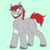 Size: 1500x1500 | Tagged: safe, artist:cirqueduvale, oc, oc only, oc:blaze, earth pony, pony, bandage, beard, cocky, ear piercing, earth pony oc, facial hair, lip piercing, piercing, unshorn fetlocks