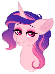 Size: 1024x1370 | Tagged: safe, artist:azure-art-wave, oc, oc only, pony, unicorn, bust, female, freckles, mare, portrait, simple background, solo, transparent background