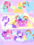 Size: 1000x1300 | Tagged: safe, artist:shinningblossom12, oc, oc:bubble pie, oc:caramel apple, oc:flutterscotch, oc:pinkie berry, oc:rainbow ditz, oc:timber shine, oc:zoe, alicorn, earth pony, pegasus, pony, unicorn, bubble, chest fluff, earth pony oc, eye clipping through hair, freckles, gay, heart, male, next generation, parent:applejack, parent:fluttershy, parent:pinkie pie, parent:rainbow dash, parent:rarity, parent:twilight sparkle, stallion, twilight sparkle (alicorn)