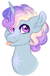 Size: 1024x1550 | Tagged: safe, artist:azure-art-wave, oc, oc only, pony, unicorn, bust, male, portrait, simple background, solo, stallion, tongue out, transparent background