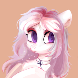 Size: 1024x1024 | Tagged: safe, artist:raily, earth pony, pony, bust, female, mare, portrait, sequins, solo