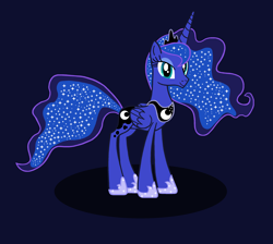 Size: 2780x2492 | Tagged: safe, artist:cybertronianbrony, princess luna, alicorn, pony, g4, cute, high res, lunabetes