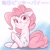 Size: 1536x1536 | Tagged: safe, artist:kurogewapony, pinkie pie, earth pony, pony, daily pinkie pie, g4, blushing, female, looking at you, mare, sitting, smiling, solo, underhoof