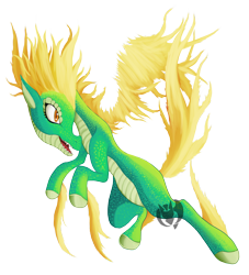 Size: 3000x3300 | Tagged: safe, artist:kenisu-of-dragons, tianhuo (tfh), dragon, hybrid, longma, them's fightin' herds, badass, community related, female, high res, simple background, solo, transparent background