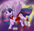 Size: 1200x1080 | Tagged: safe, artist:sepiakeys, twilight sparkle, alicorn, pony, g4, cheongsam, chinese new year, clothes, eyeshadow, female, fireworks, hoof shoes, makeup, mare, signature, smiling, solo, spread wings, twilight sparkle (alicorn), wings