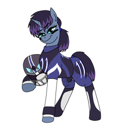 Size: 3600x3600 | Tagged: safe, artist:pony quarantine, oc, oc only, oc:endzone, pony, unicorn, american football, female, helmet, high res, mare, simple background, solo, sports, transparent background