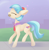 Size: 1300x1328 | Tagged: safe, artist:dusthiel, coco pommel, earth pony, pony, g4, atg 2020, cocobetes, cute, eyes closed, female, mare, mouth hold, newbie artist training grounds, petal, profile, solo, spool, thread